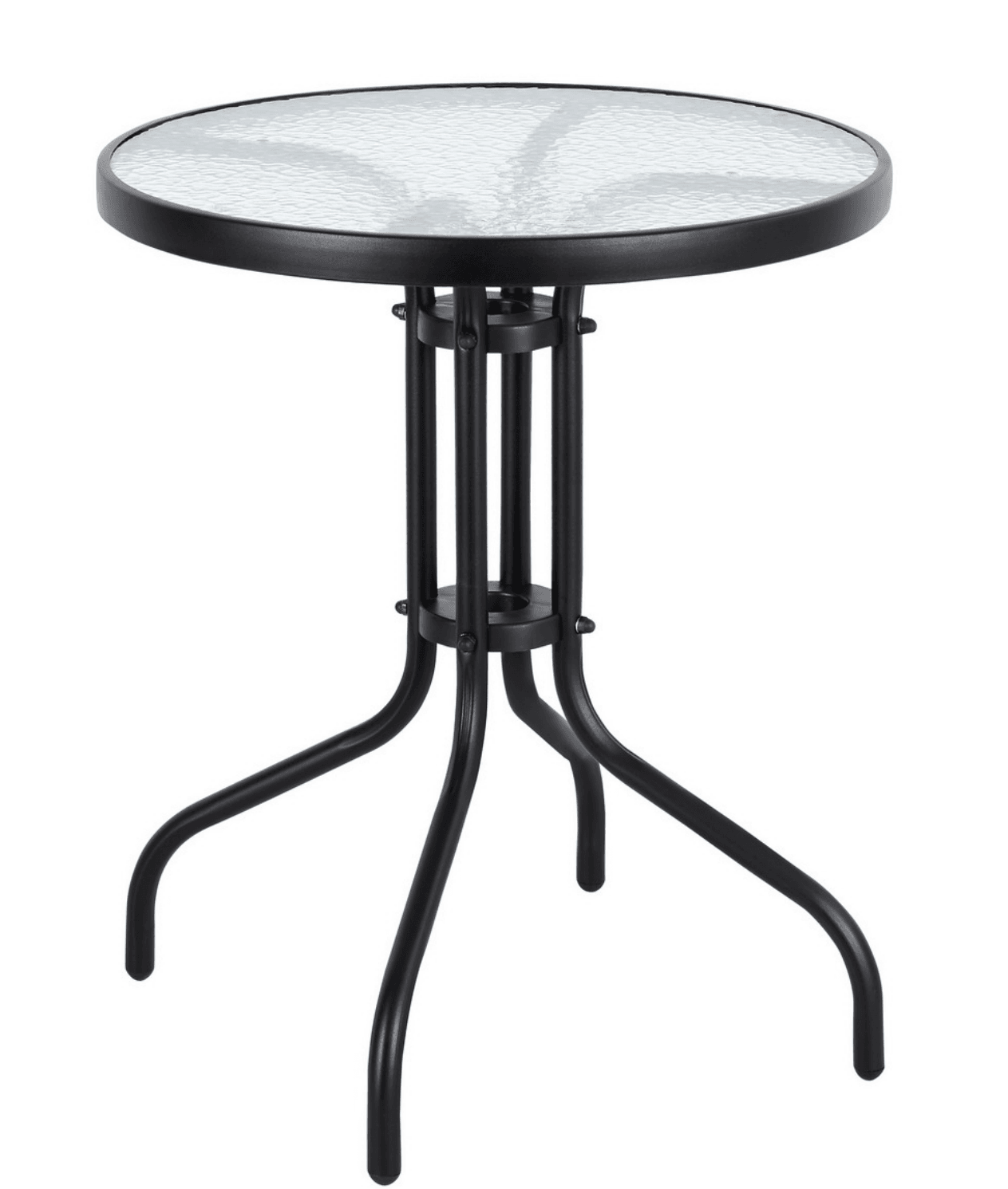 Метална маса с плот от PVC стъкло My Garden SC-070 черен мат