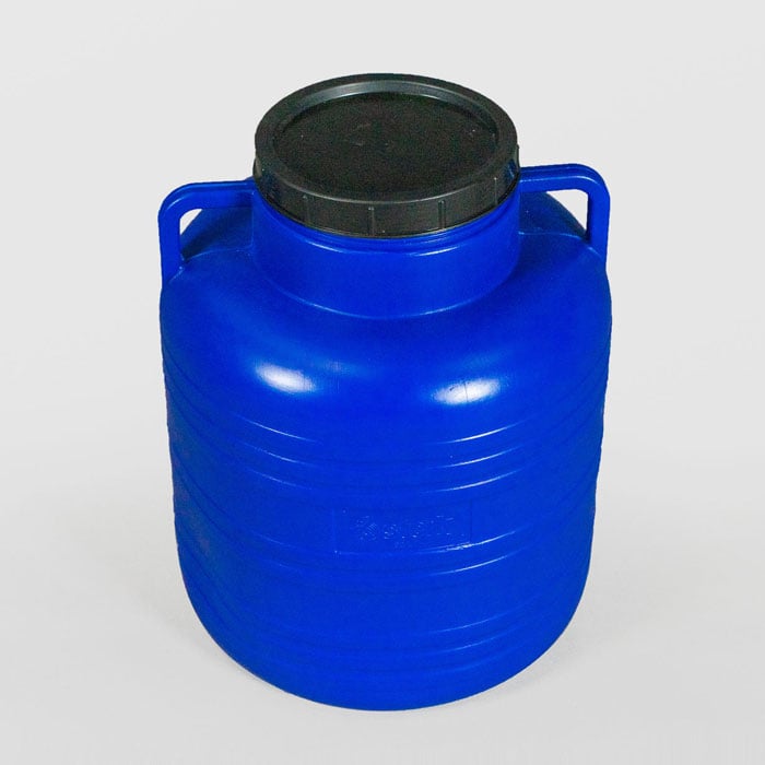 Пластмасов кръгъл бидон с широко гърло Sterk 80 л