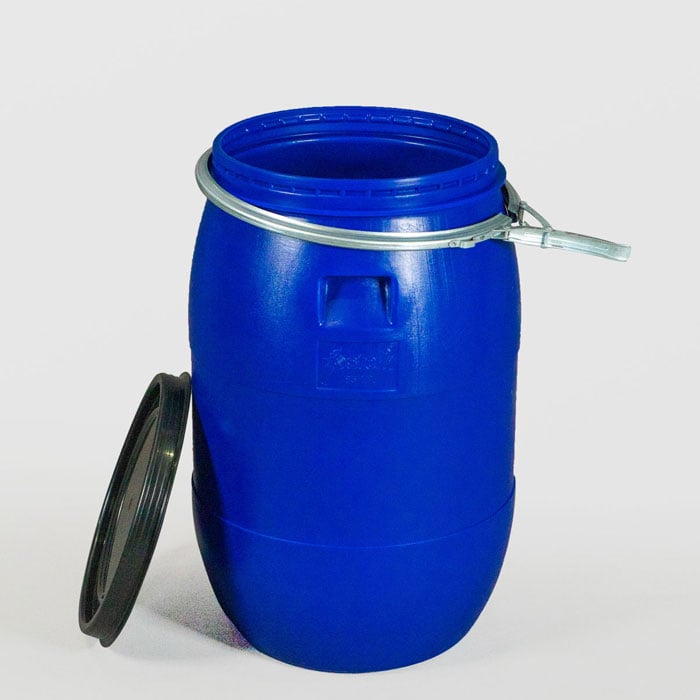 Пластмасов кръгъл бидон с обръч Sterk 85 литра