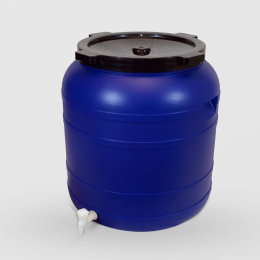 Пластмасов бидон с широко гърло и канела Sterk 150 литра