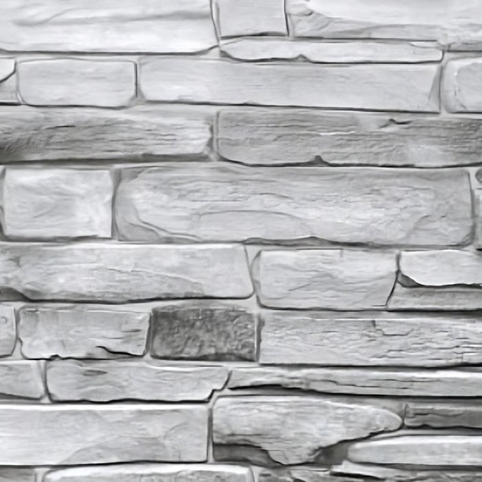 PVC панел за стена Grace сребърен камък 98x48,8см