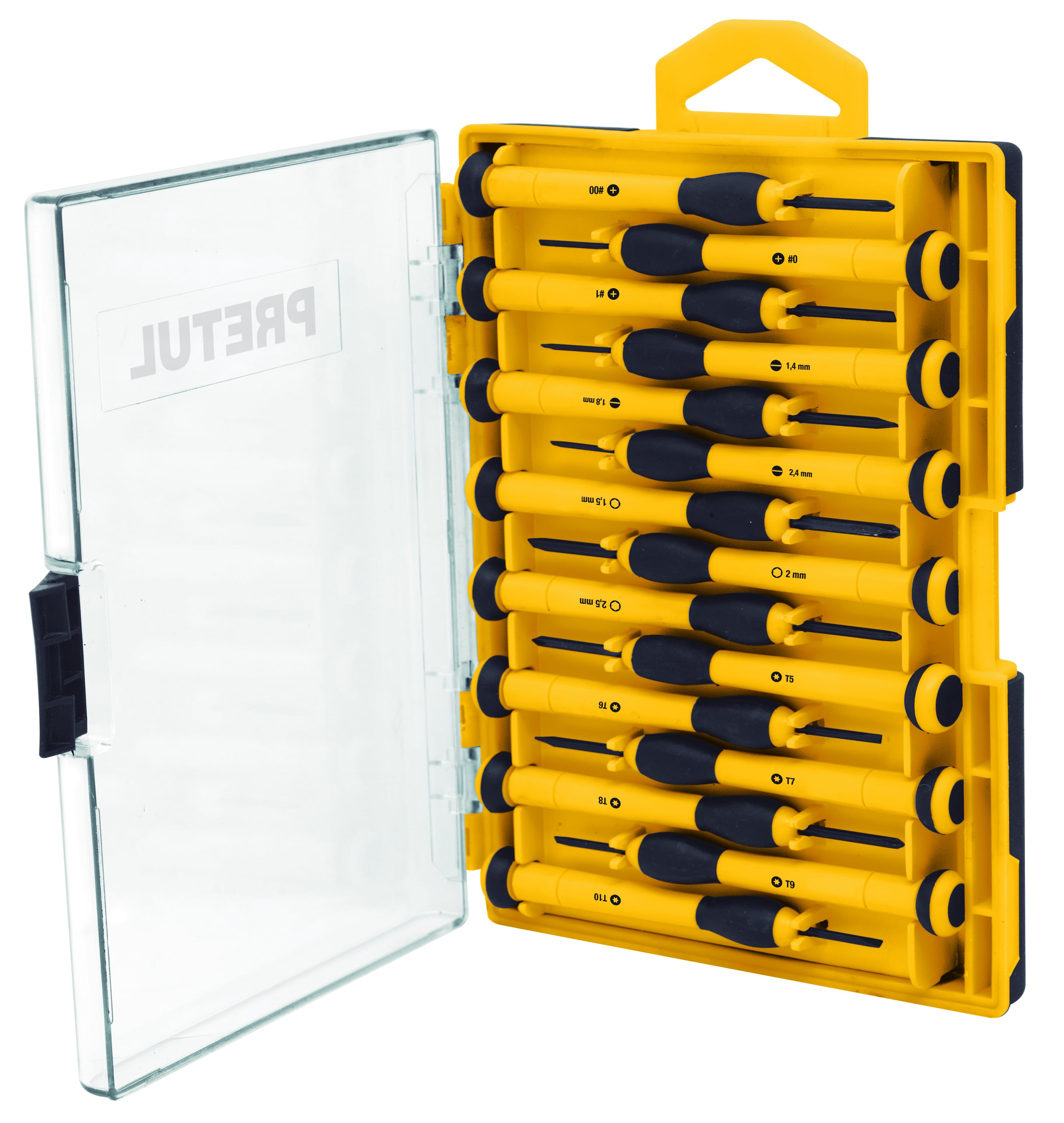 Комплект прецизни отвертки Pretul / 15 части