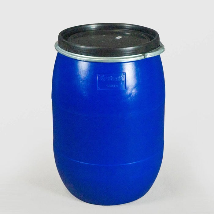 Пластмасов кръгъл бидон с обръч Sterk 180 литра