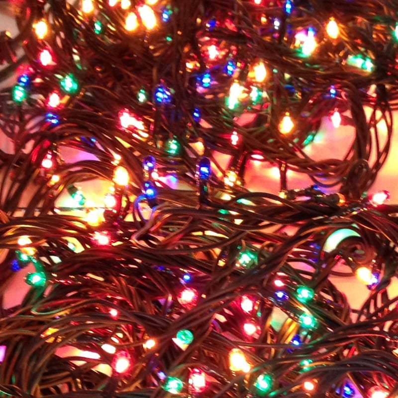 Гирлянд 140 разноцветни оризови лампички Rice 5мм