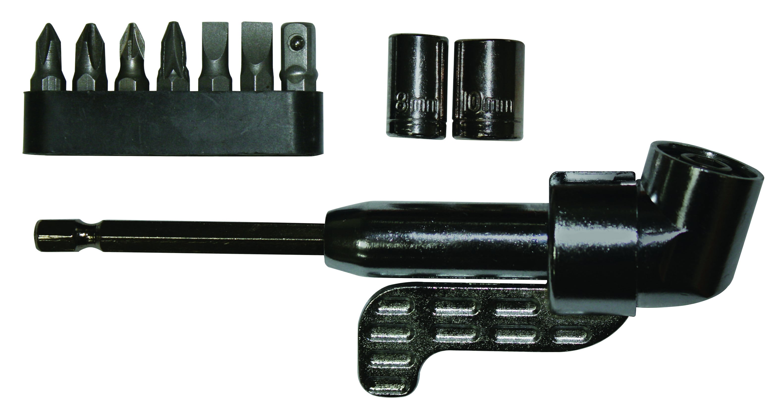 Държач за винтоверт Bolter ъглов с накрайници 10 части Cr.V