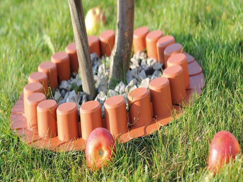 Градинска палисада IPAL6-R624 теракота H100мм