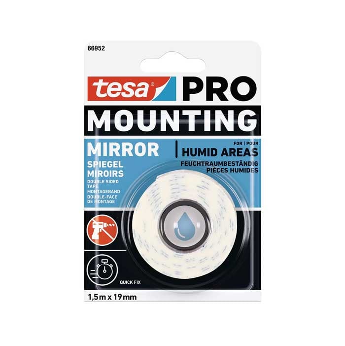 Монтажна лента за огледала Tesa PRO 1.5м x 19мм