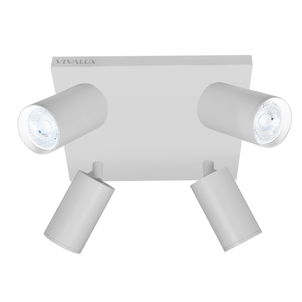 Квадратен спот за таван Vivalux Wh Lux SP714-4SQ 4x35W бял