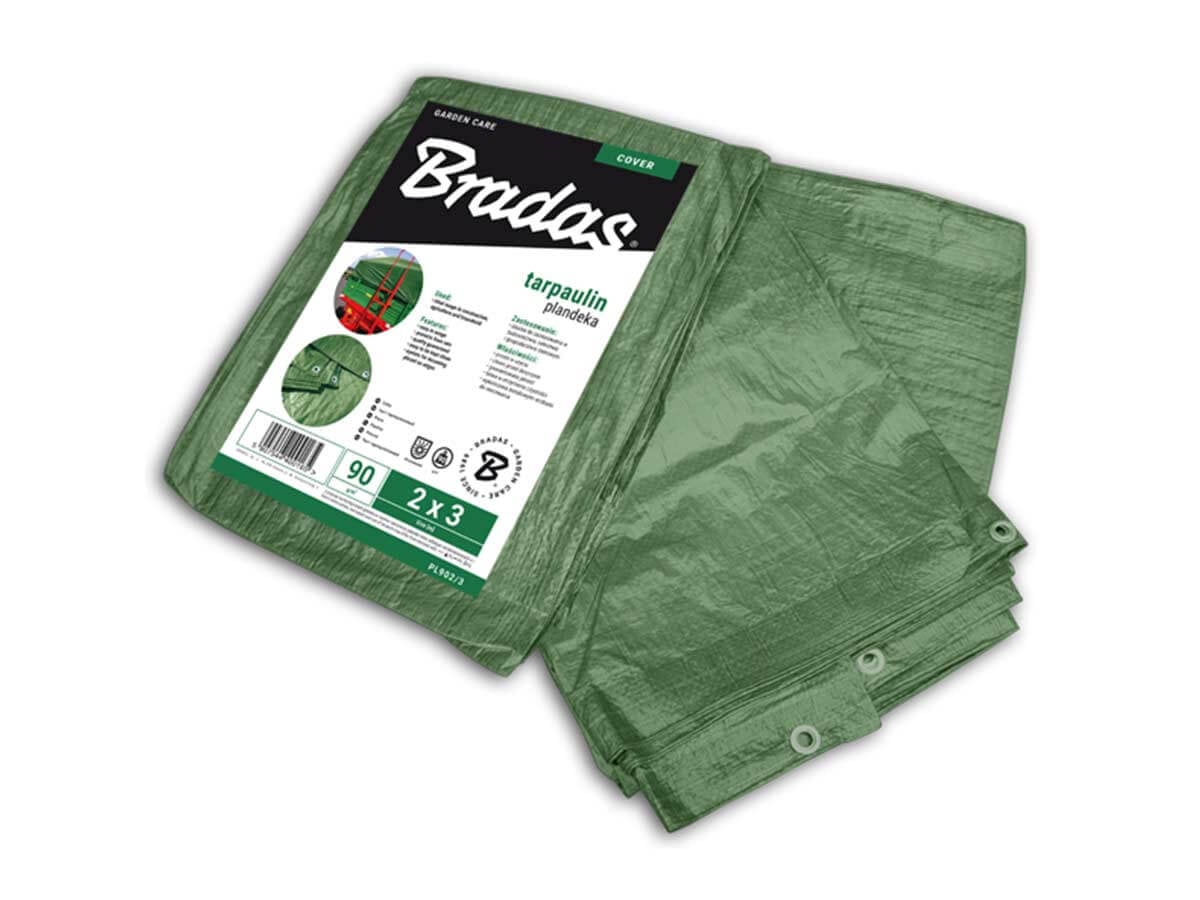 Подсилено платнище Bradas 90г/м2/ 2x3м/Зелен