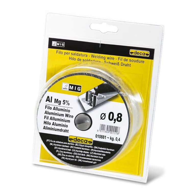 Заваръчна тел за МИГ заваряване на алуминий Deca Al/Mg5% 170A 0.8мм