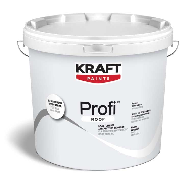 Акрилно покритие за хидроизолация и защита на покриви Kraft 3л