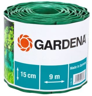 Ограничител за трева Gardena 00538-20 / 15см x 9м / Зелен