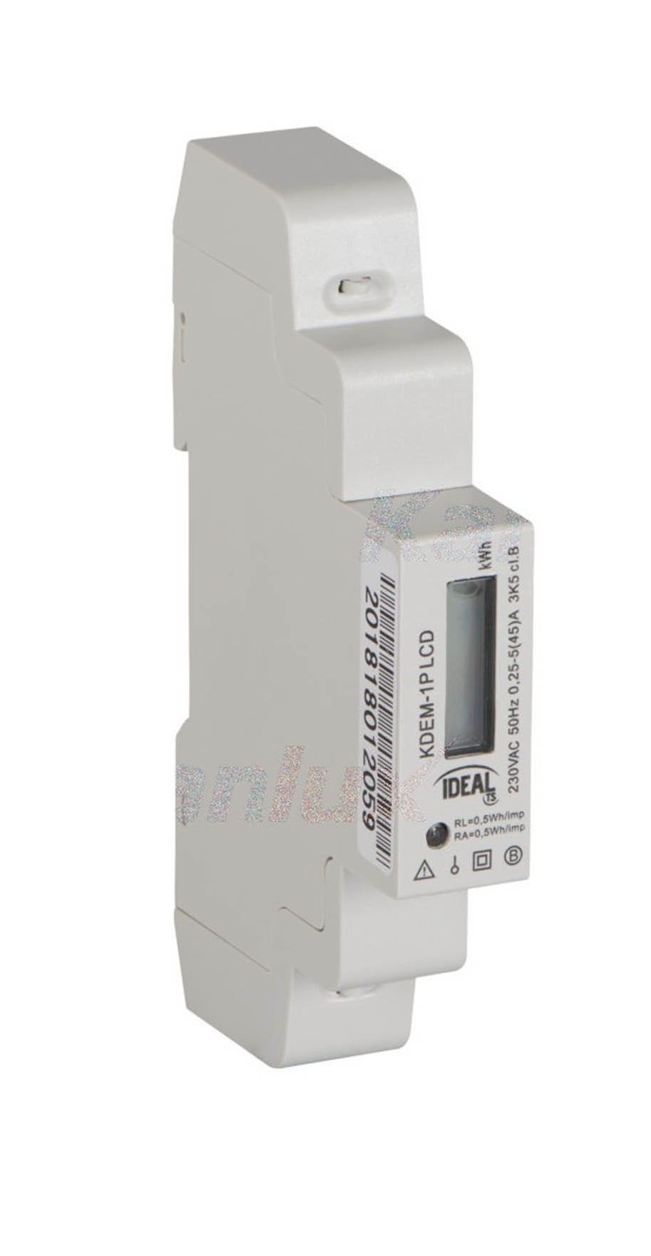 Електромер за шина с LCD Ideal 45А 230V