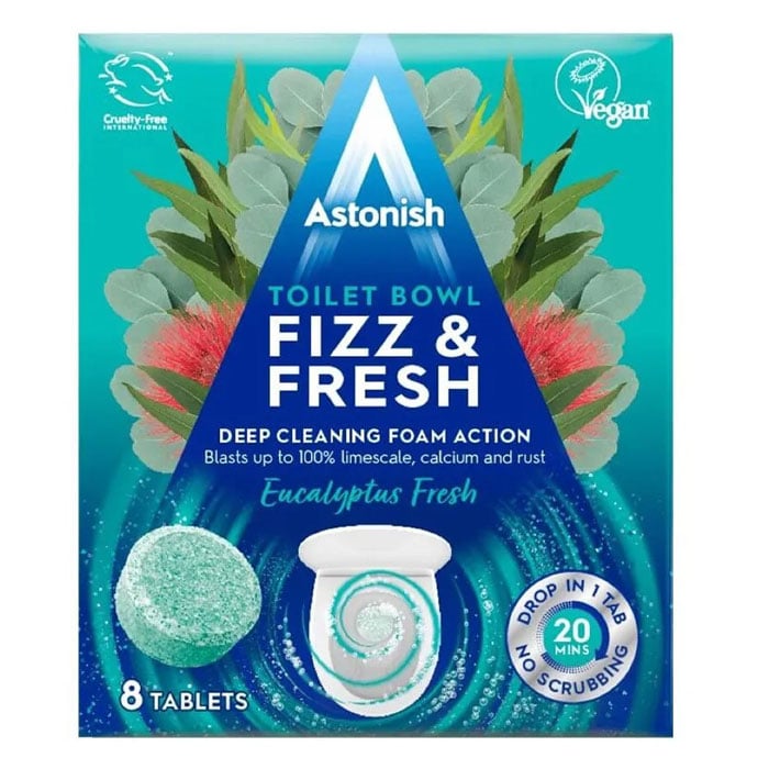 Таблетки за почистване на тоалетна чиния Astonish евкалипт 8 броя