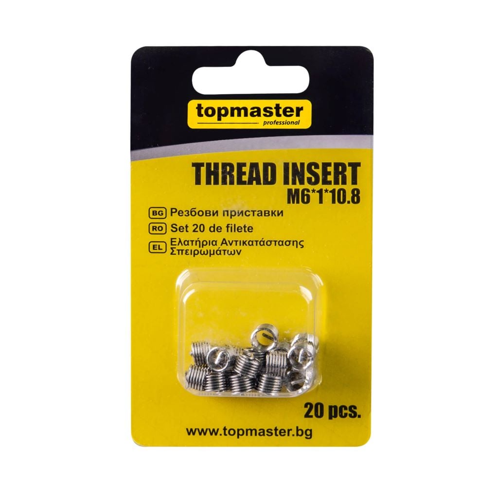 Резбови приставки TMP M6*1*10.8 / 20 броя