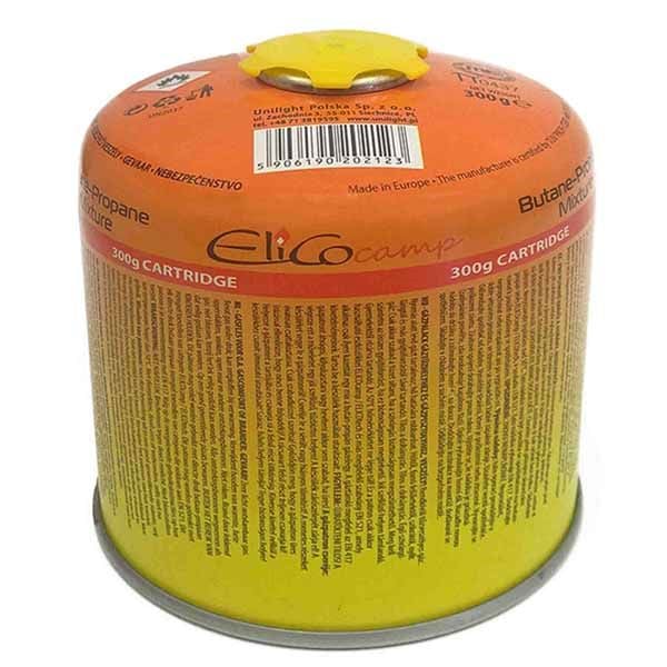 Газов пълнител с клапан на винт EliCо camp UP-65300 пропан + бутан 300г