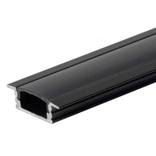 Алуминиев профил за LED лента за вграждане Optonica 2 м / черен