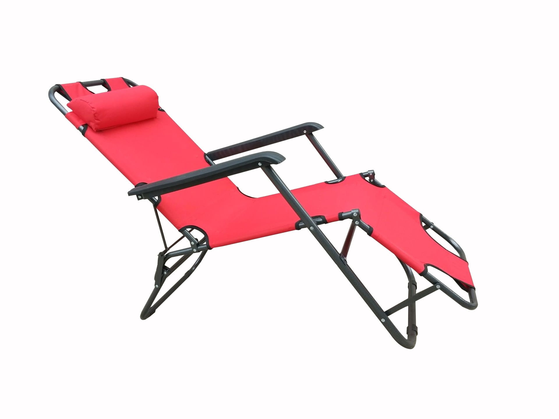 Сгъваем 3-позиционен къмпинг стол My Garden T4001 червен