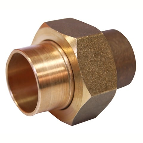 Месингов холендър двоен с конусно уплътнение ф22 х ф22 мм