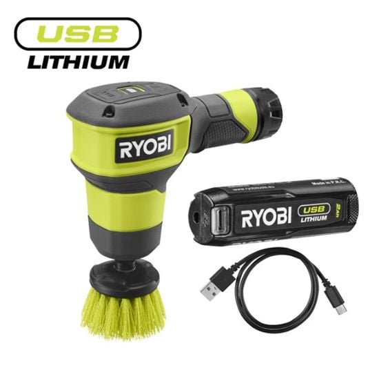 Акумулаторна четка Ryobi RSCR4-120G с батерия и зарядно
