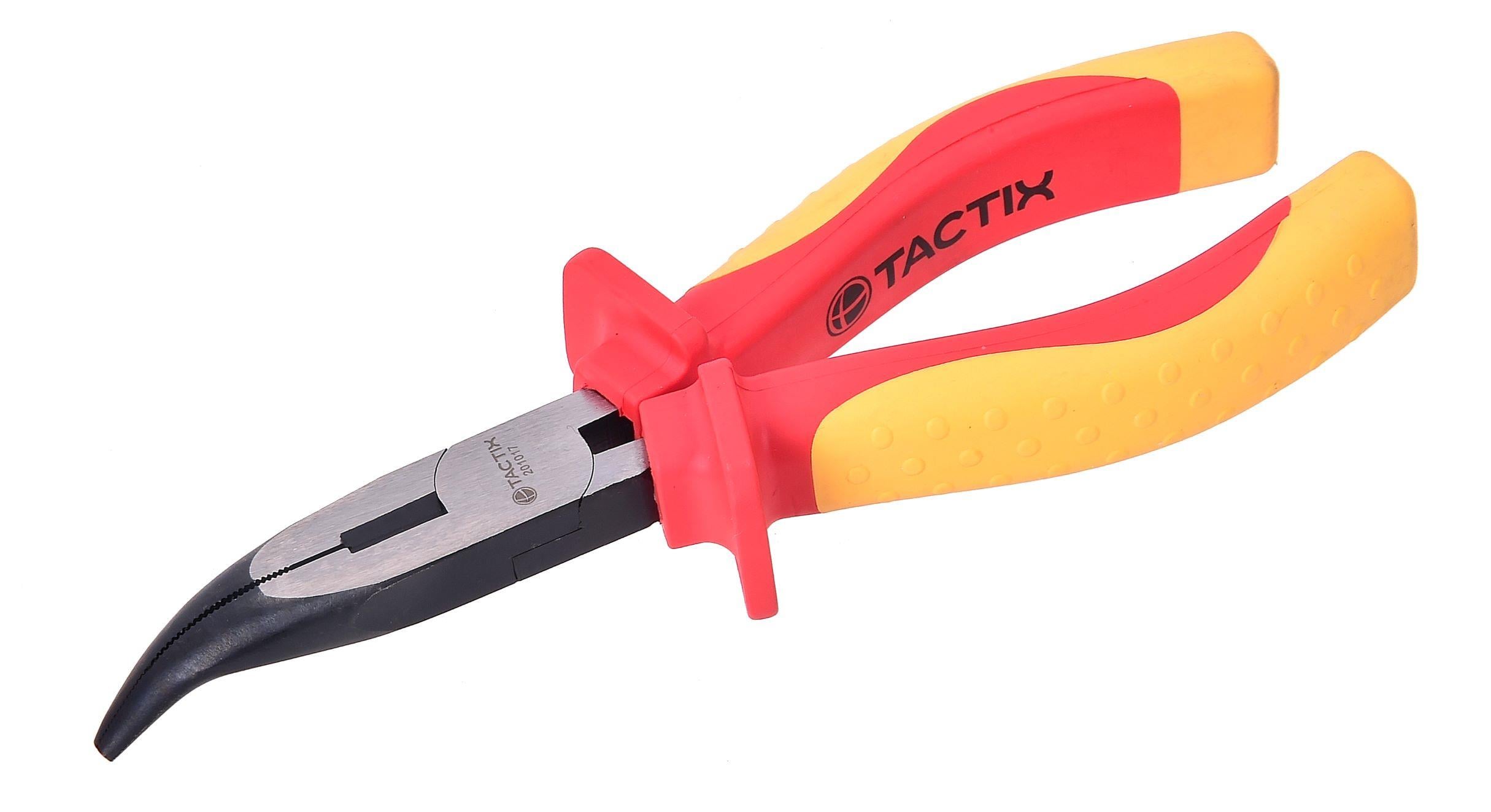 Изолирани криви клещи със защита Tactix 1000V 160мм