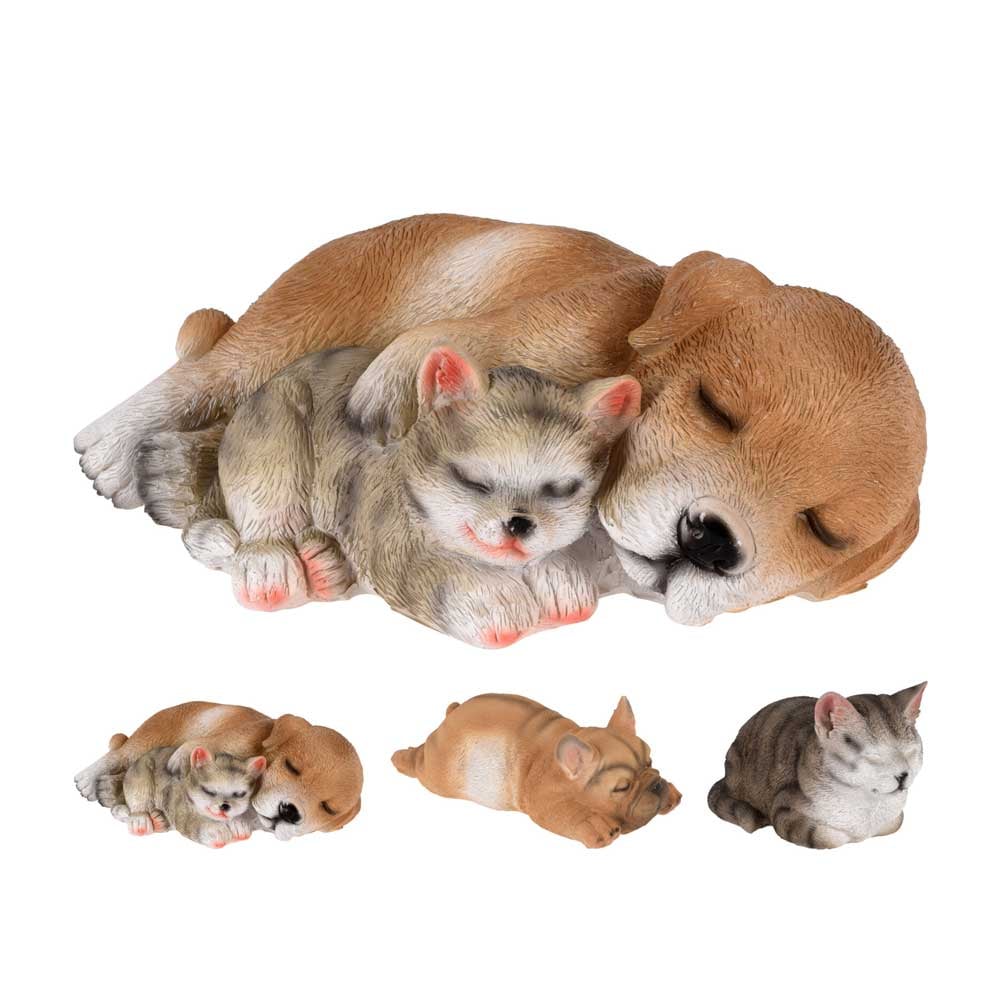 Куче и коте Polyresin 13см