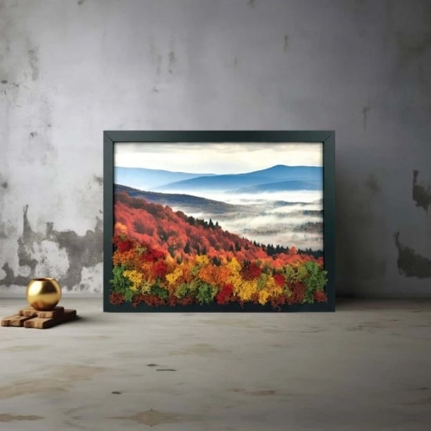 Картина със скандинавски мъх MH0015 / 35x45 см