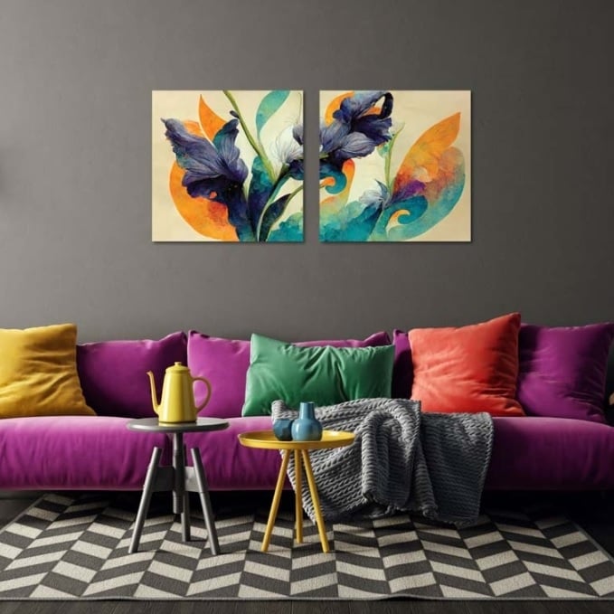 Картини Multi MT0007 / 50x50 см 2 части