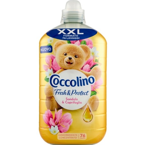 Омекотител-концентрат Coccolino Sandalo & Caprifoglio XXL 1,75л / 76 пранета