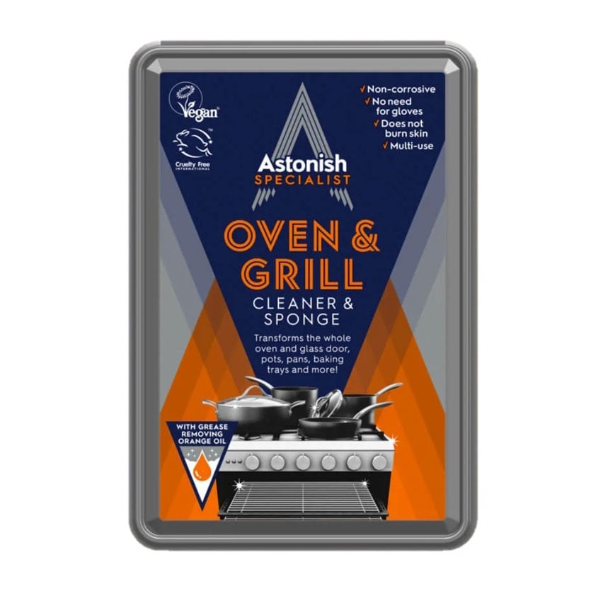 Паста за почистване на фурни и грилове Astonish 250г + гъба