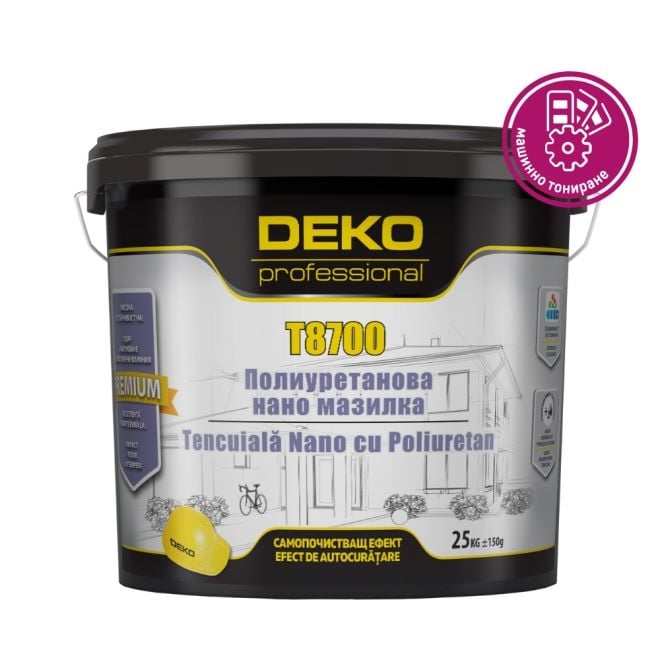 Полиуретанова нано мазилка Deko Professional T8700 В2 25кг