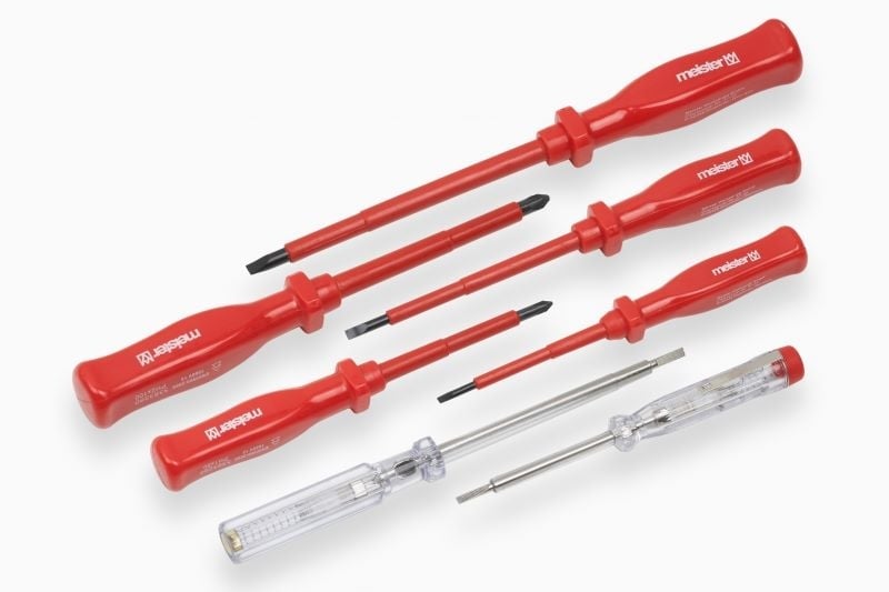 Комплект изолирани отвертки Meister 7 броя
