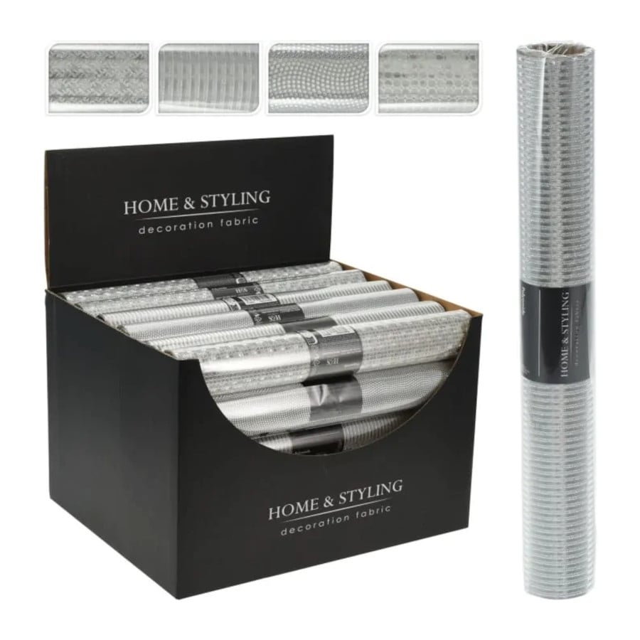 Тишлайфер за маса 28x250см сребърна