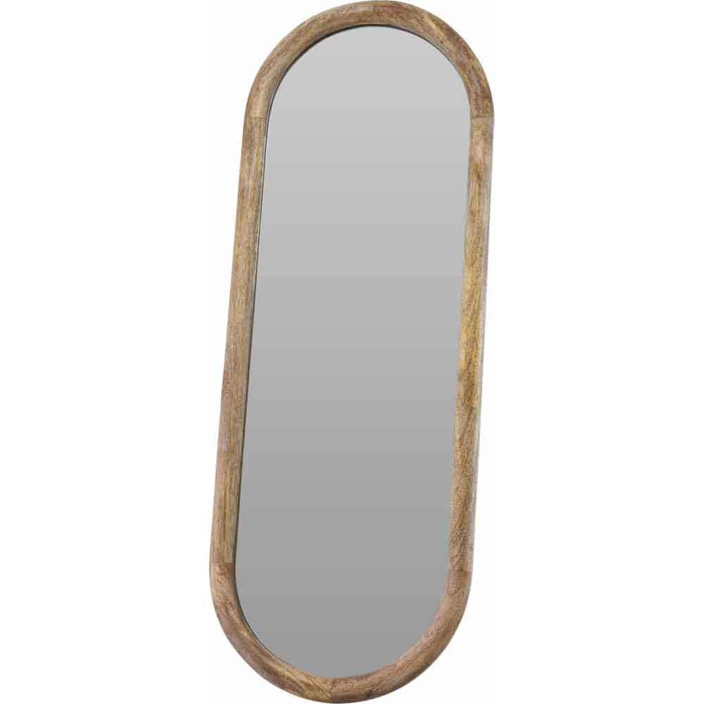 Интериорно огледало Oval Wood 77,5х28см