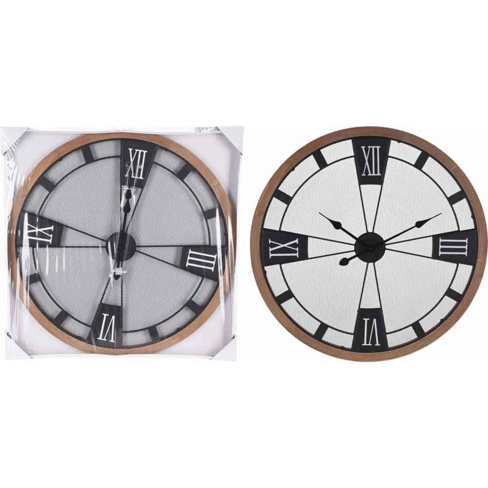 Часовник Wood Metal ø70см