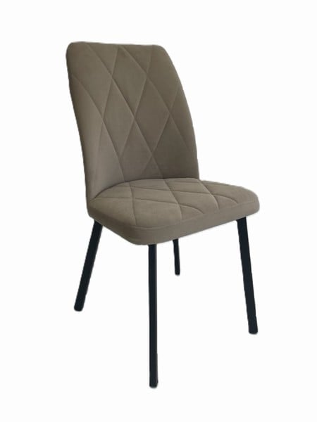 Трапезен стол Vika светлокафяв / черен