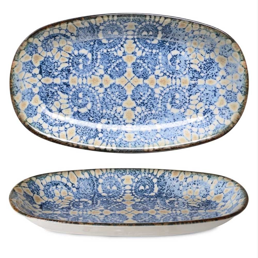 Чиния елипса Valencia Blue VLC30OKT 30см