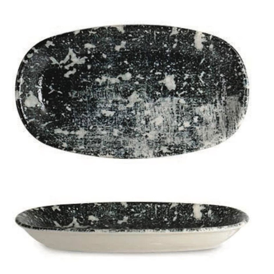 Чиния елипса Valencia Nero VLC30ОКТ 30см