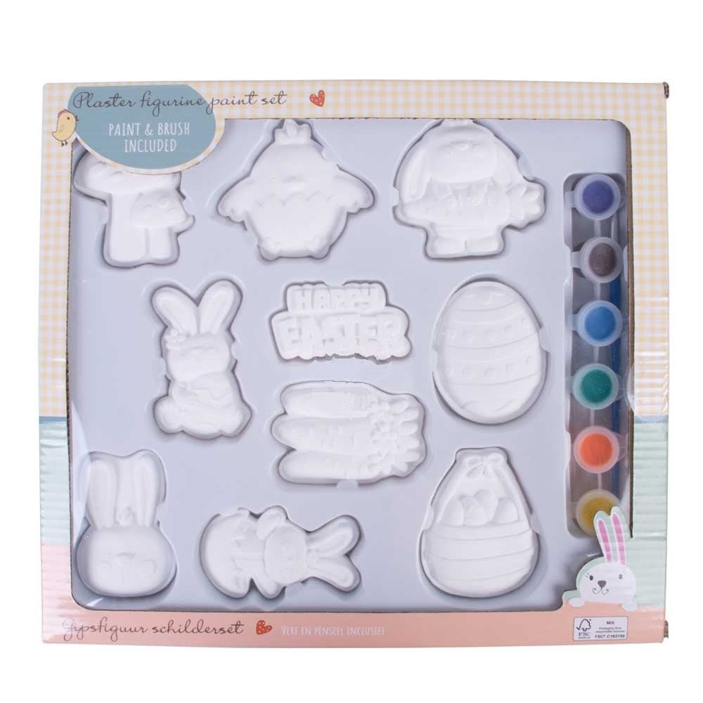 Великденски комплект за боядисване с 10 броя фигури