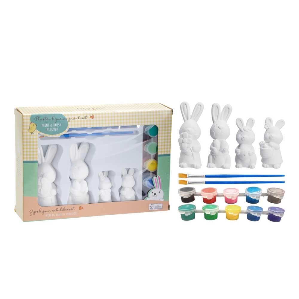 Великденски комплект за боядисване с 4 броя фигури