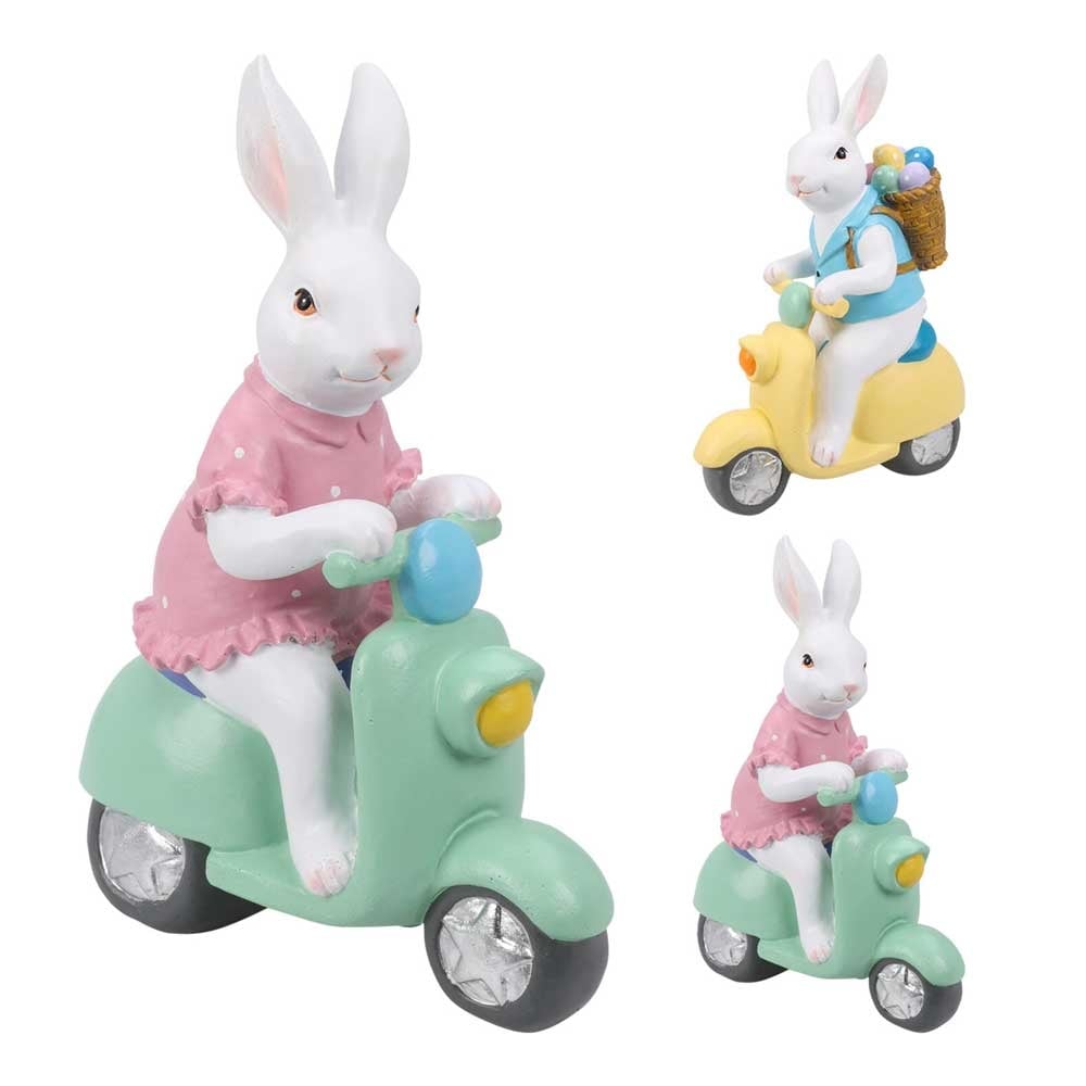 Декорация Заек на мотор 15,5x7x21см