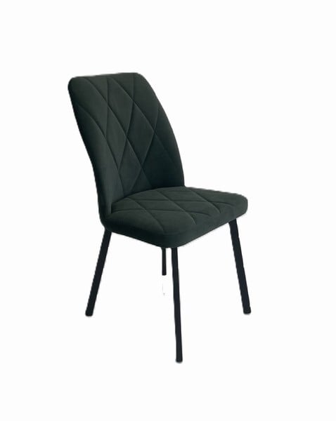 Трапезен стол Vika зелен / черен