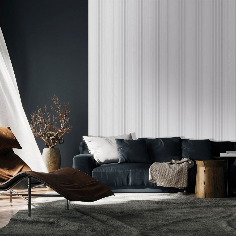 МДФ стенен профил SF674 Бял 267х18х0,8см