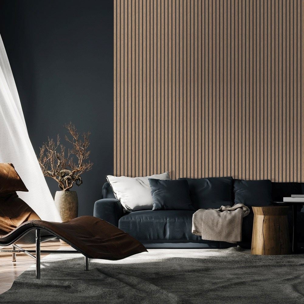 МДФ стенен профил SF674 Дъб ламело 267х18х0,8см