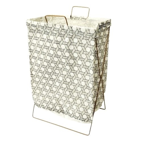 Кош за пране с метална стойка 36х26х54см