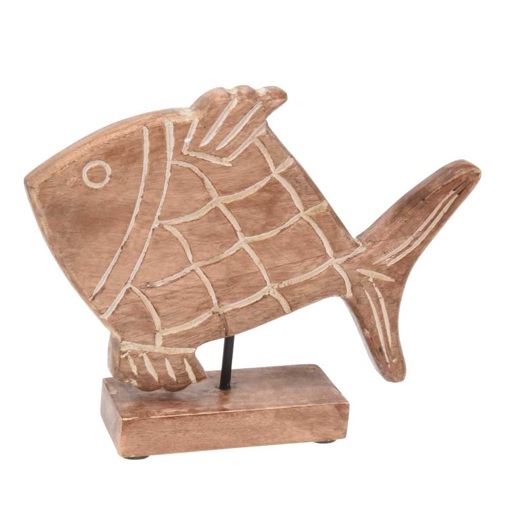 Дървена декорация Риба 20см