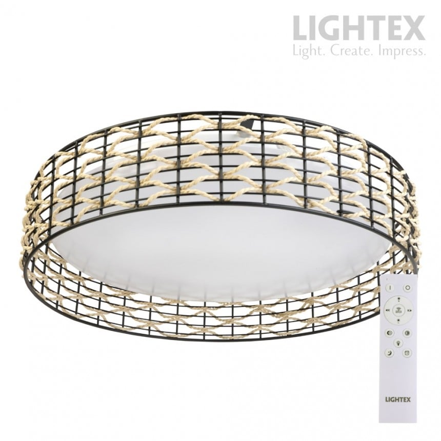 LED плафон Lightex Nadine 54 W черен