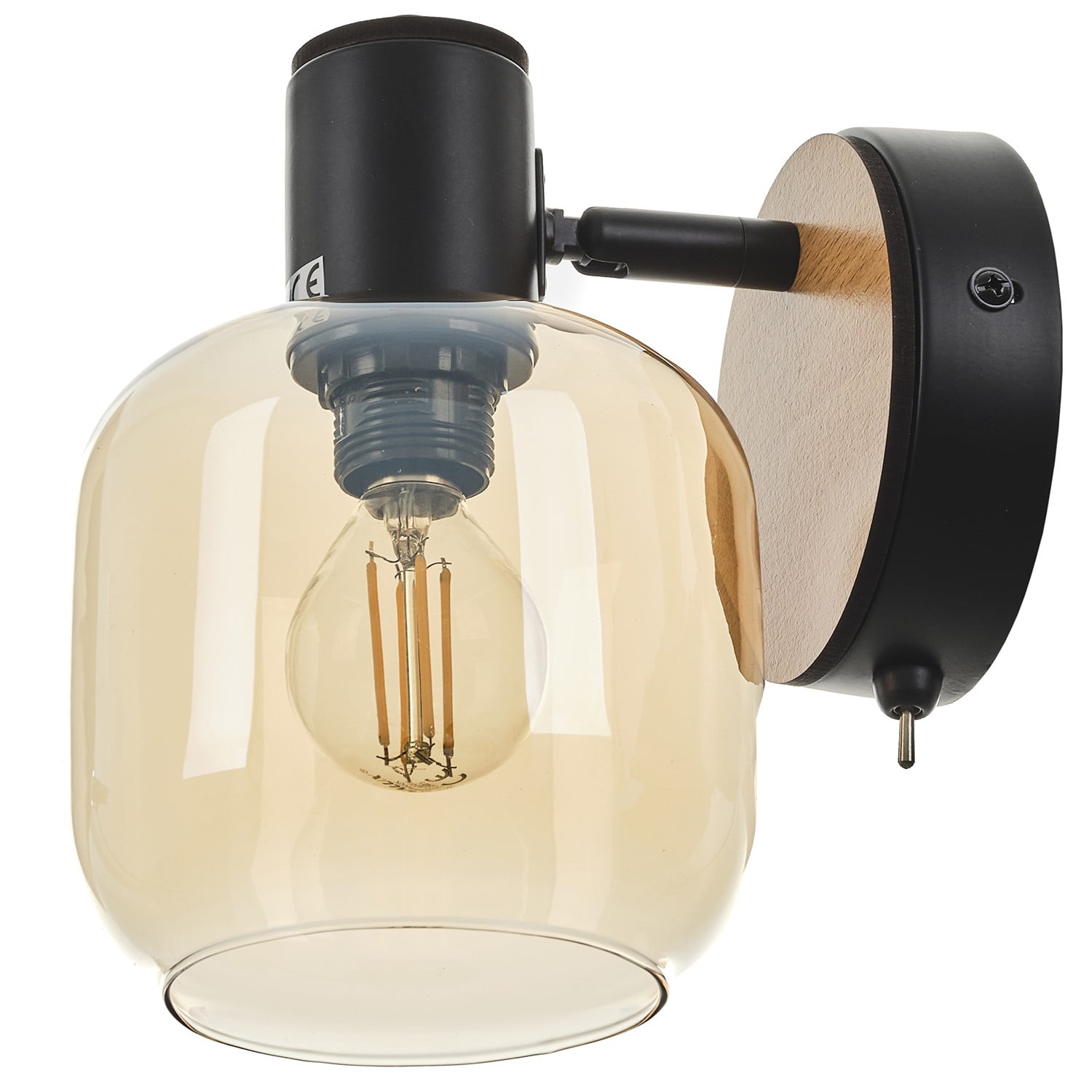 Спот с подвижно рамо и ключе EL 4048/1W черен 1xE14