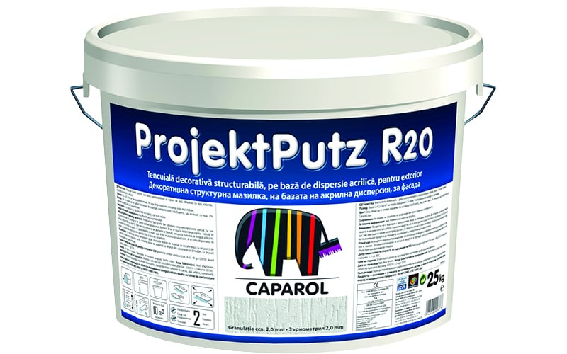Полимерна мазилка Caparol Projekt Putz P20 / 25кг