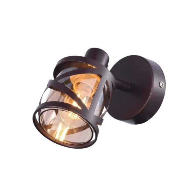 Спот Ziel Lighting SE-W010-1 E14 кафяв